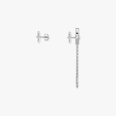 Move Uno Chaine et Puce Boucles d'oreilles Diamant Or Blanc