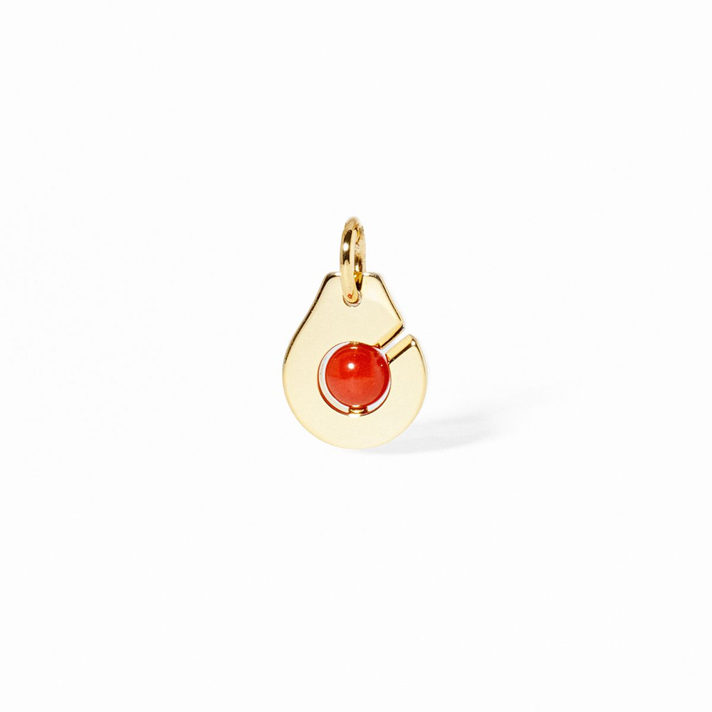 Pendentif Menottes Dinh Van R10 Corail