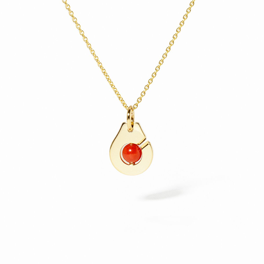 Pendentif Menottes Dinh Van R10 Corail