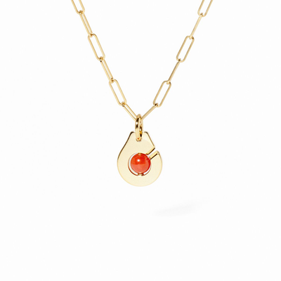 Pendentif Menottes Dinh Van R10 Corail