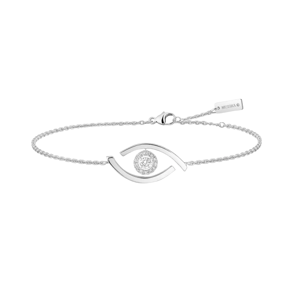 Lucky Eye White Gold Diamond Bracelet