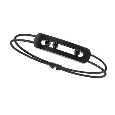 Move Titanium Black XL Cord Black Titanium Diamond Bracelet