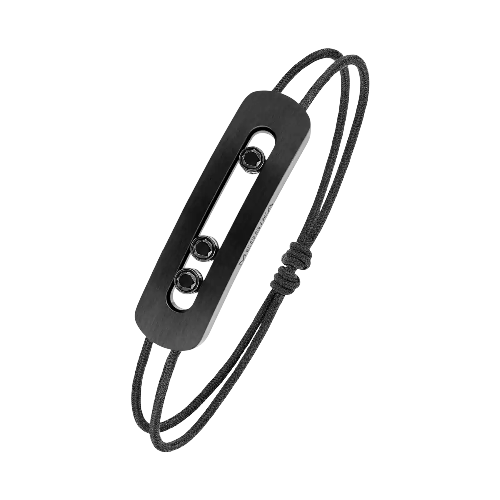 Cordon Move Titanium Black XL Bracelet Diamant Black Titanium