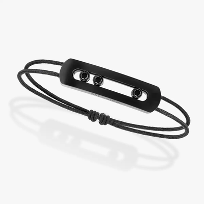 Cordon Move Titanium Black XL Bracelet Diamant Black Titanium