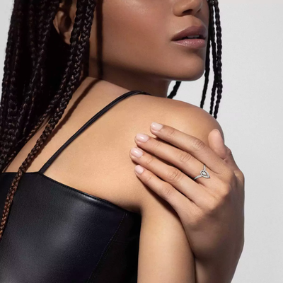 Bague Fiery 0,10ct Bague Diamant Or Blanc