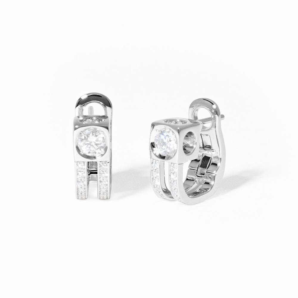 Le Cube Diamant Hoop Earrings