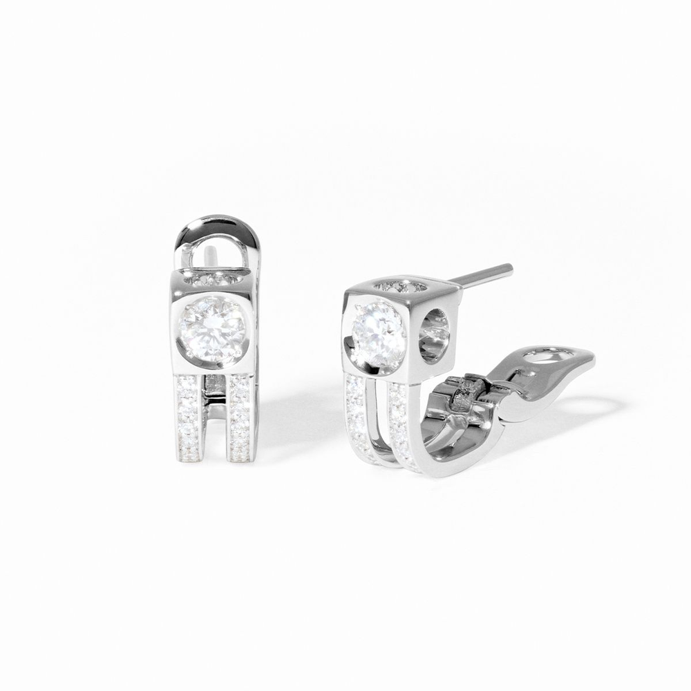 Le Cube Diamant Hoop Earrings