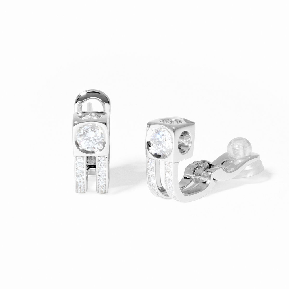 Le Cube Diamant Hoop Earrings