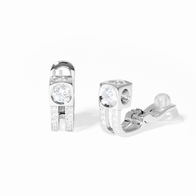 Le Cube Diamant Hoop Earrings