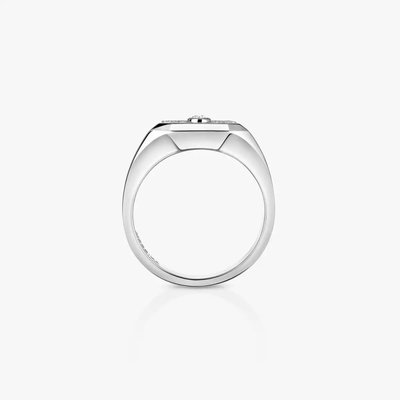 Chevalière Move Joaillerie Pavée Bague Diamant Or Blanc