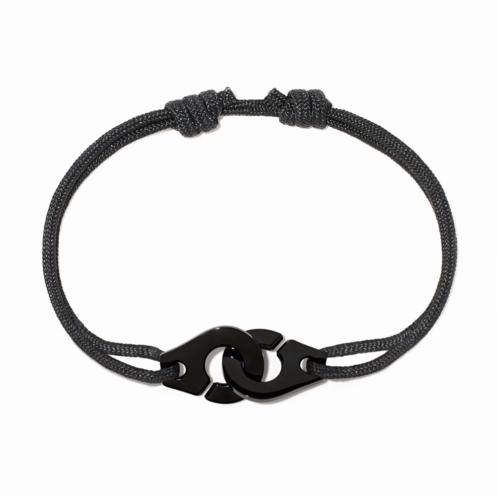 Bracelet Sur Cordon Menottes Dinh Van Moyen Modèle