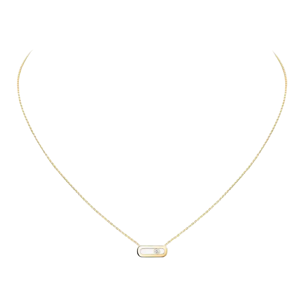 Move Uno Collier Diamant Or Jaune