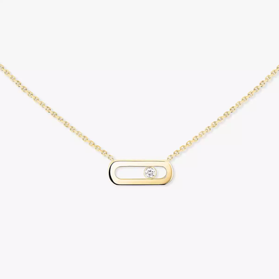 Move Uno Collier Diamant Or Jaune
