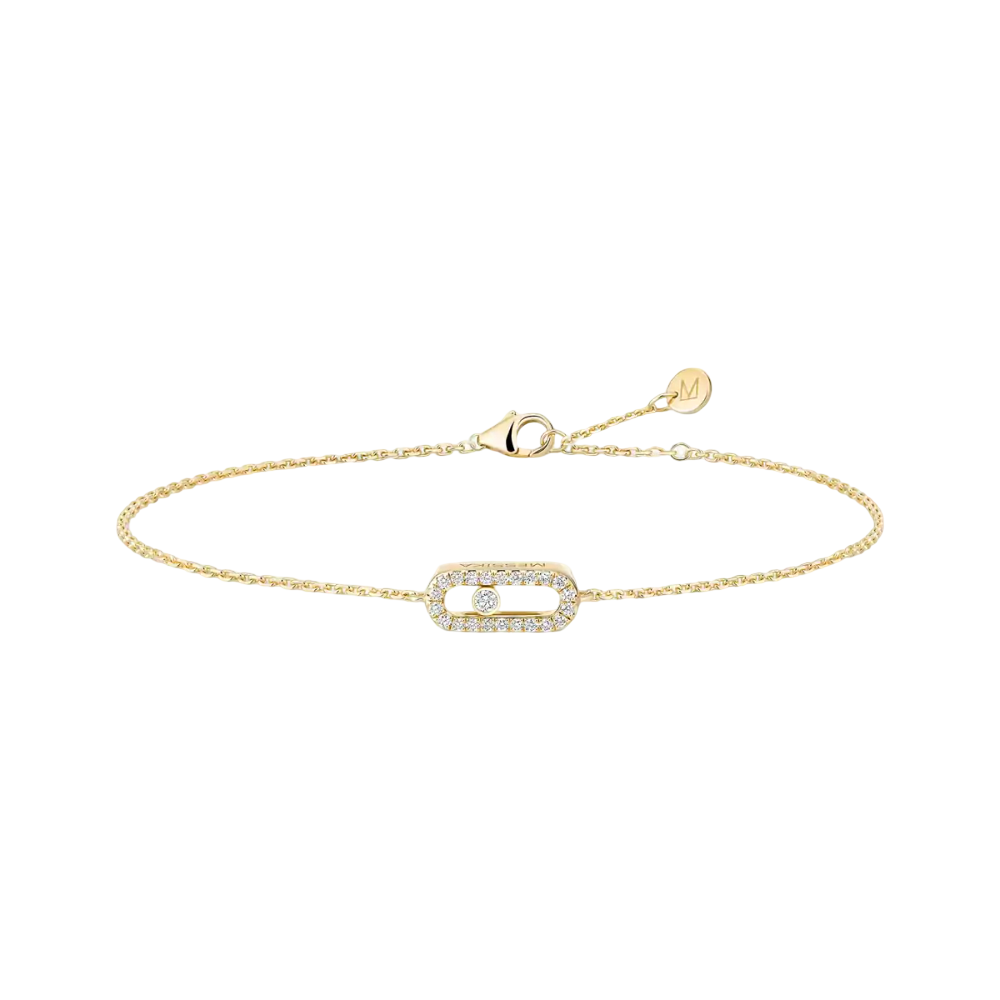 Messika CARE(S) Pavé Bracelet Yellow Gold Diamond Bracelet