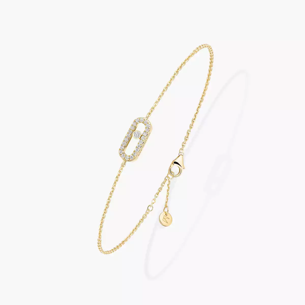 Messika CARE(S) Pavé Bracelet Yellow Gold Diamond Bracelet