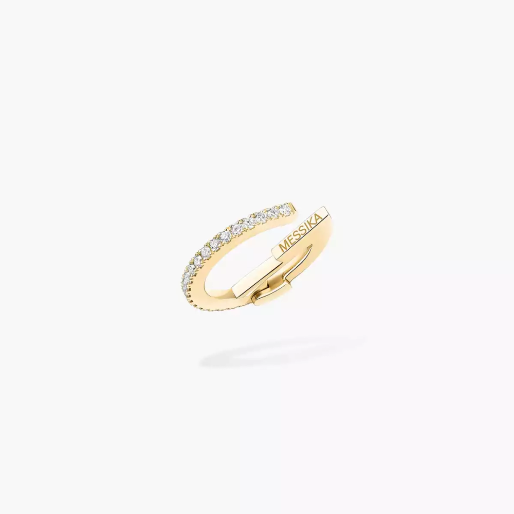 Mono Clip Milieu Gatsby Boucles d'oreilles Diamant Or Jaune