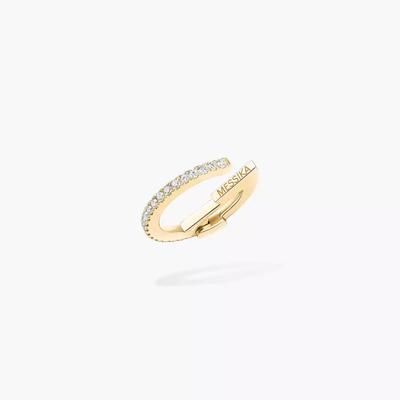 Mono Clip Milieu Gatsby Boucles d'oreilles Diamant Or Jaune