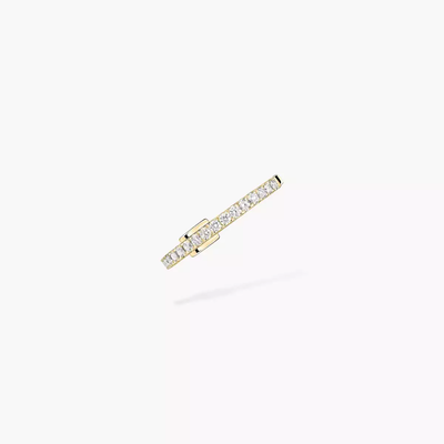 Mono Clip Milieu Gatsby Boucles d'oreilles Diamant Or Jaune