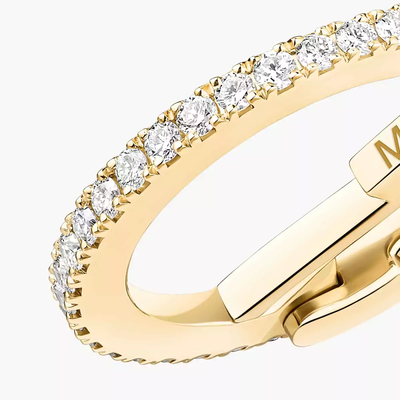 Mono Clip Milieu Gatsby Boucles d'oreilles Diamant Or Jaune