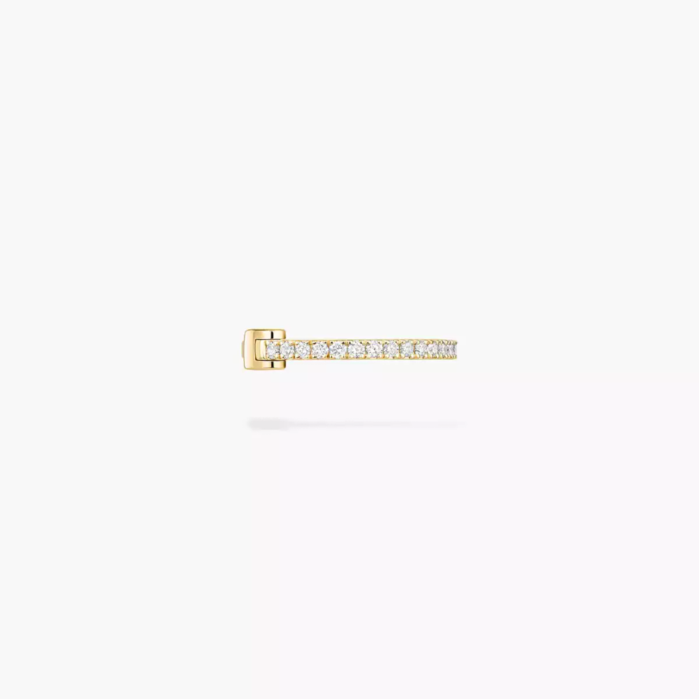 Mono Clip Milieu Gatsby Boucles d'oreilles Diamant Or Jaune