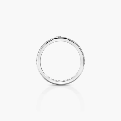Alliance Move Joaillerie Pavée Bague Diamant Or Blanc