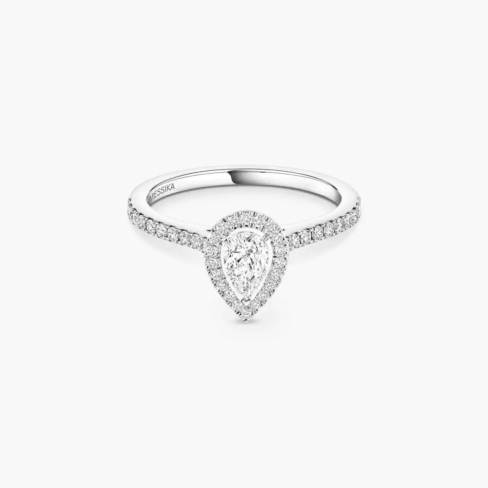 Joy 0,25ct Bague Diamant Or Blanc