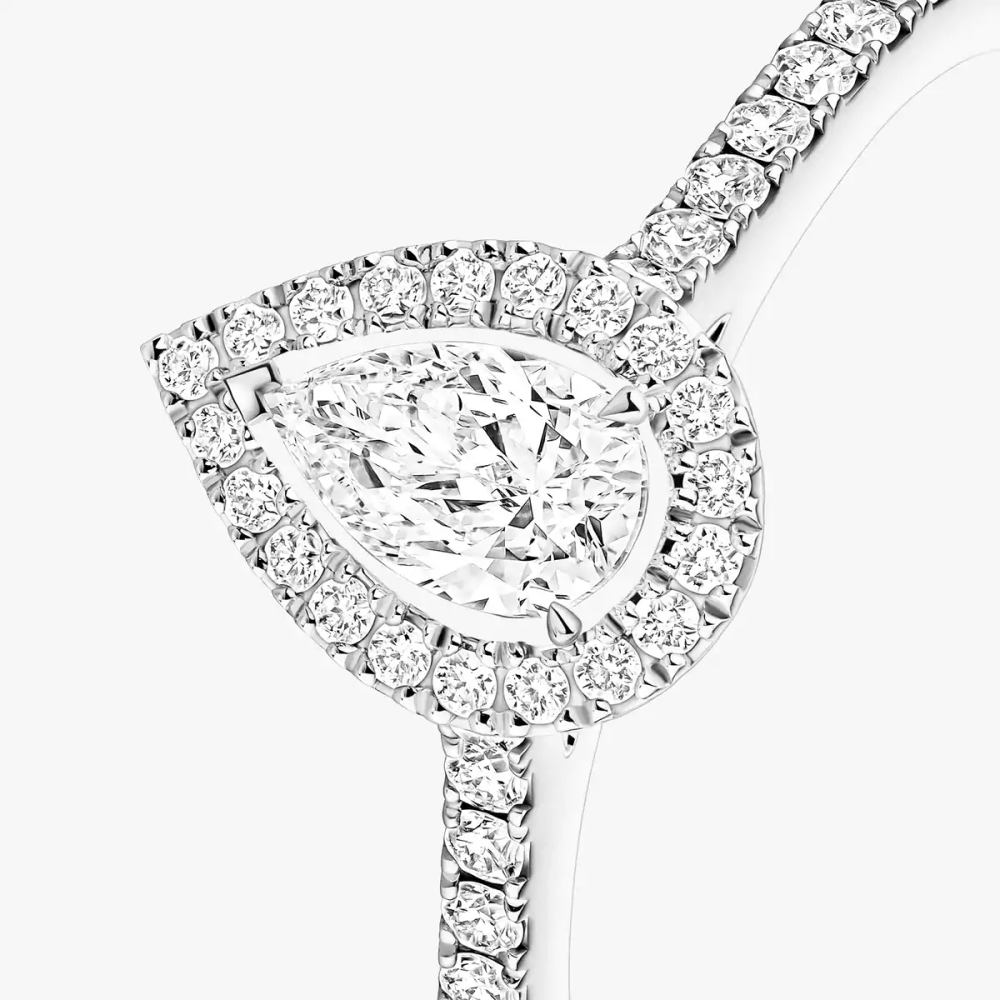 Joy 0,25ct Bague Diamant Or Blanc