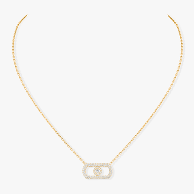 So Move Pavé Collier Diamant Or Jaune