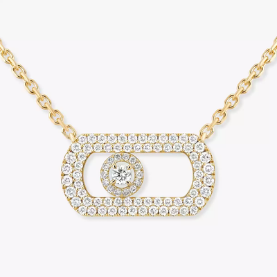 So Move Pavé Collier Diamant Or Jaune