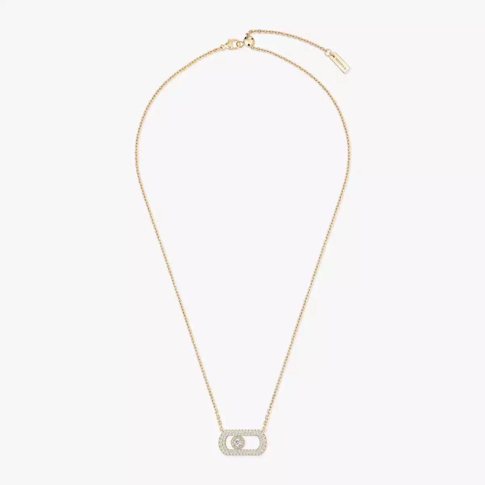So Move Pavé Collier Diamant Or Jaune
