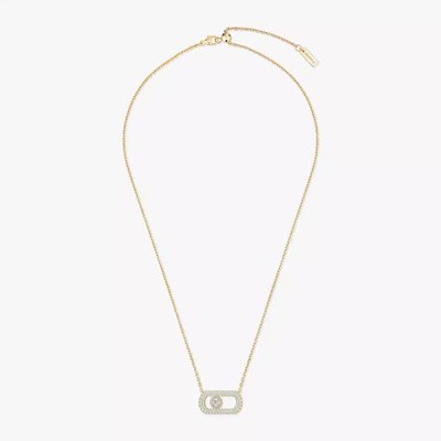 So Move Pavé Collier Diamant Or Jaune