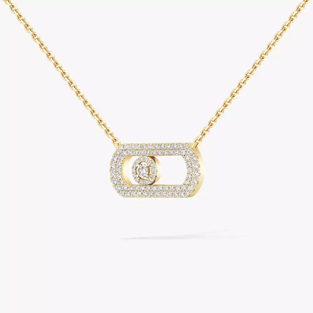 So Move Pavé Collier Diamant Or Jaune