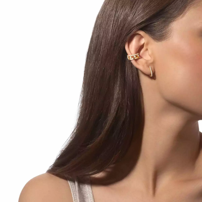 Clip d'oreille Move Romane Boucles d'oreilles Diamant Or Jaune