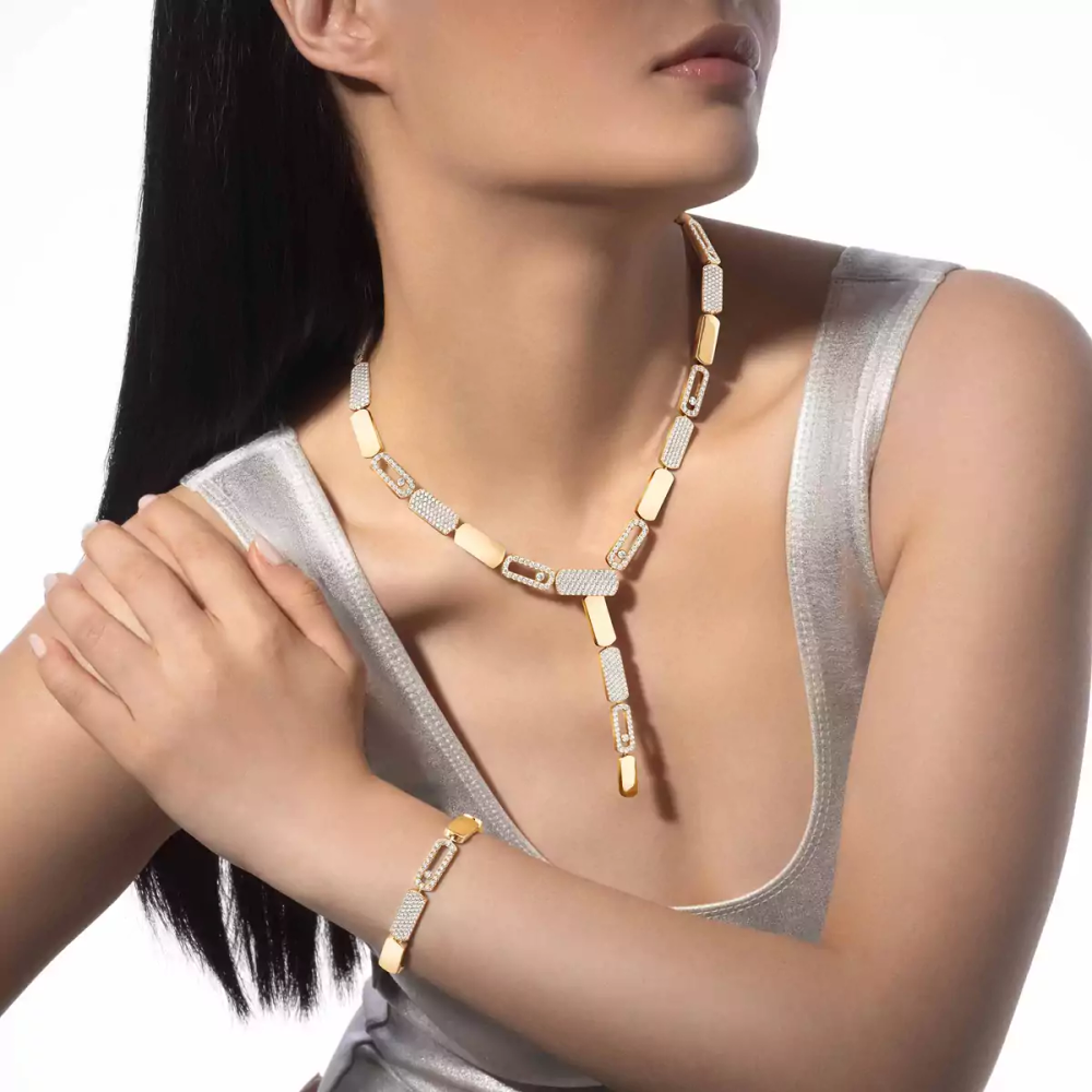 Imperial Move GM Bracelet Diamant Or Jaune