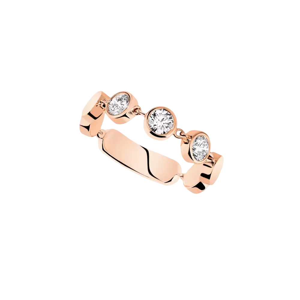 D-Vibes MM Pink Gold Diamond Ring
