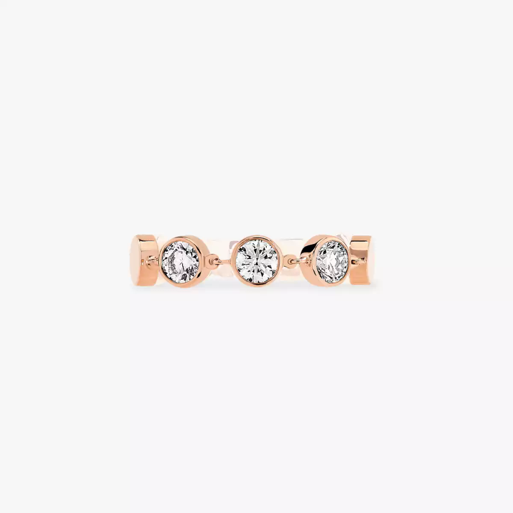 D-Vibes MM Bague Diamant Or Rose