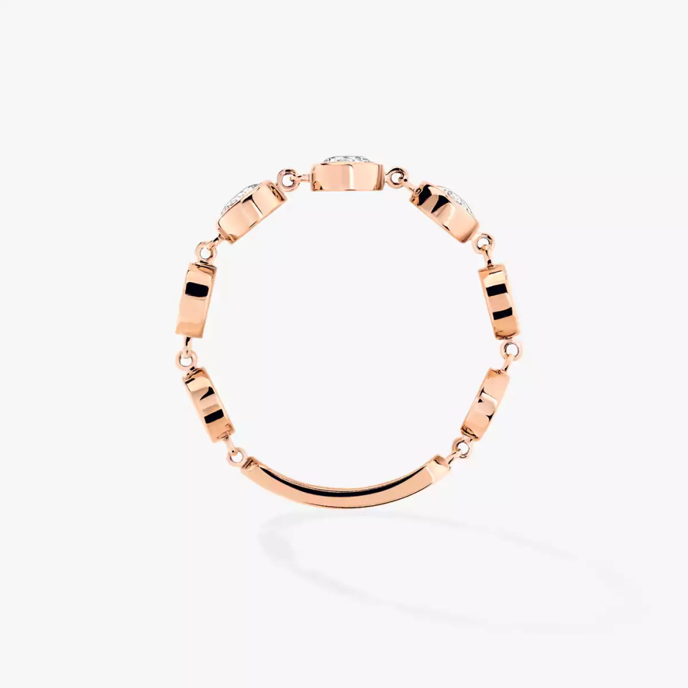 D-Vibes MM Bague Diamant Or Rose