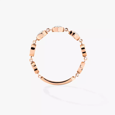 D-Vibes MM Bague Diamant Or Rose