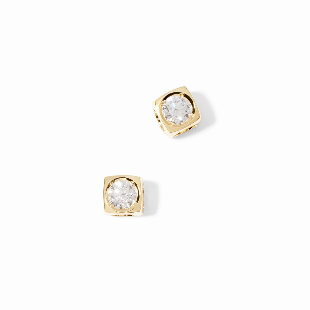 Le Cube Diamant Medium Studs