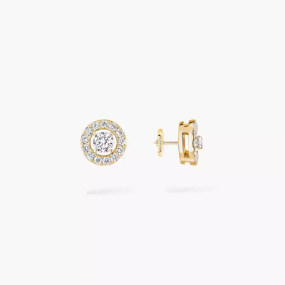 Joy Diamants Ronds 0,03ct Boucles d'oreilles Diamant Or Jaune