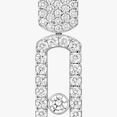 Imperial Move GM Boucles d'oreilles Diamant Or Blanc
