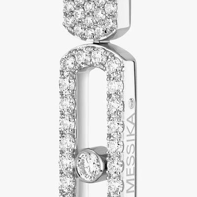 Imperial Move GM Boucles d'oreilles Diamant Or Blanc