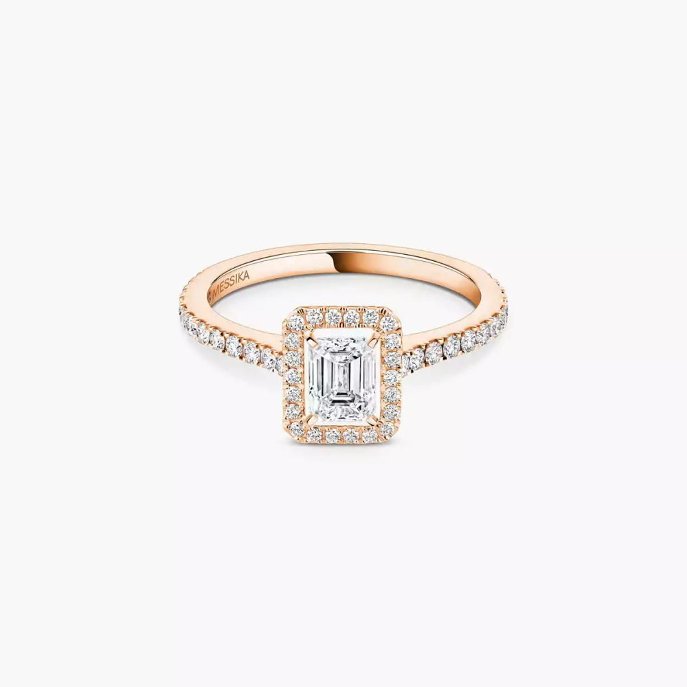 Joy 0,40ct Bague Diamant Or Rose