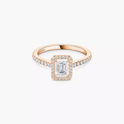 Joy 0,40ct Bague Diamant Or Rose