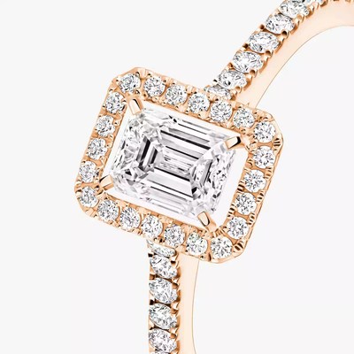 Joy 0,40ct Bague Diamant Or Rose