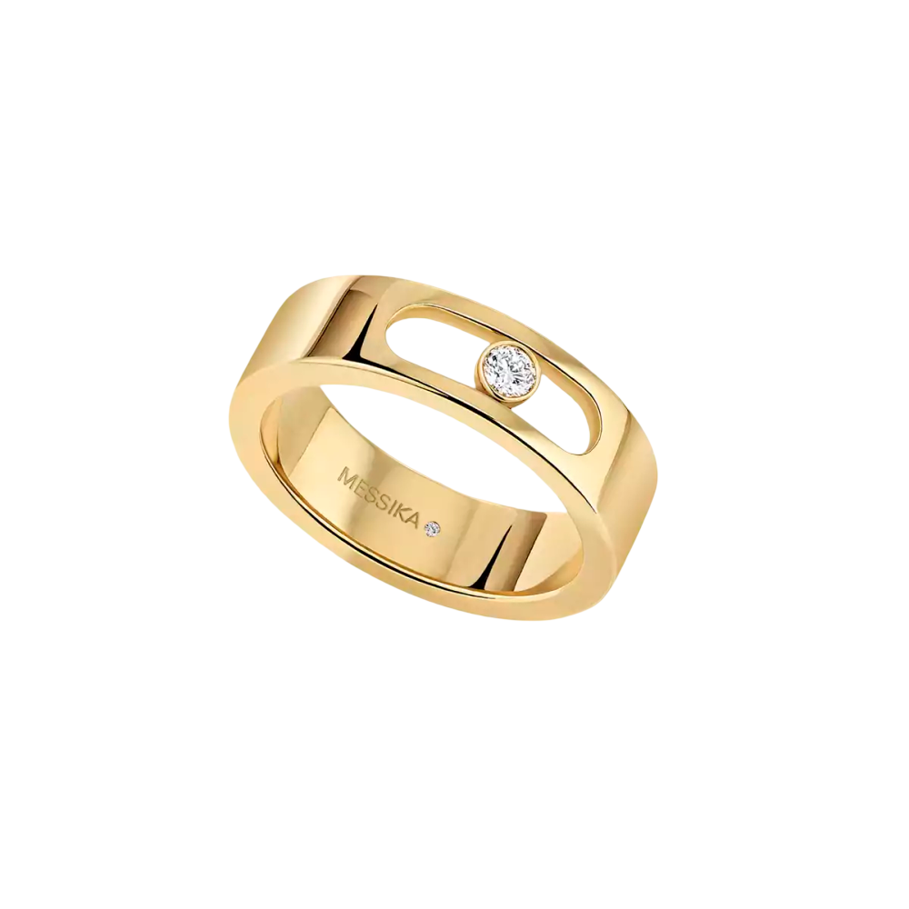 Alliance Move Joaillerie Bague Diamant Or Jaune