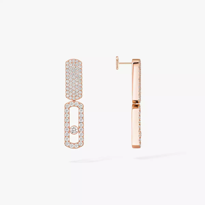 Imperial Move PM Boucles d'oreilles Diamant Or Rose