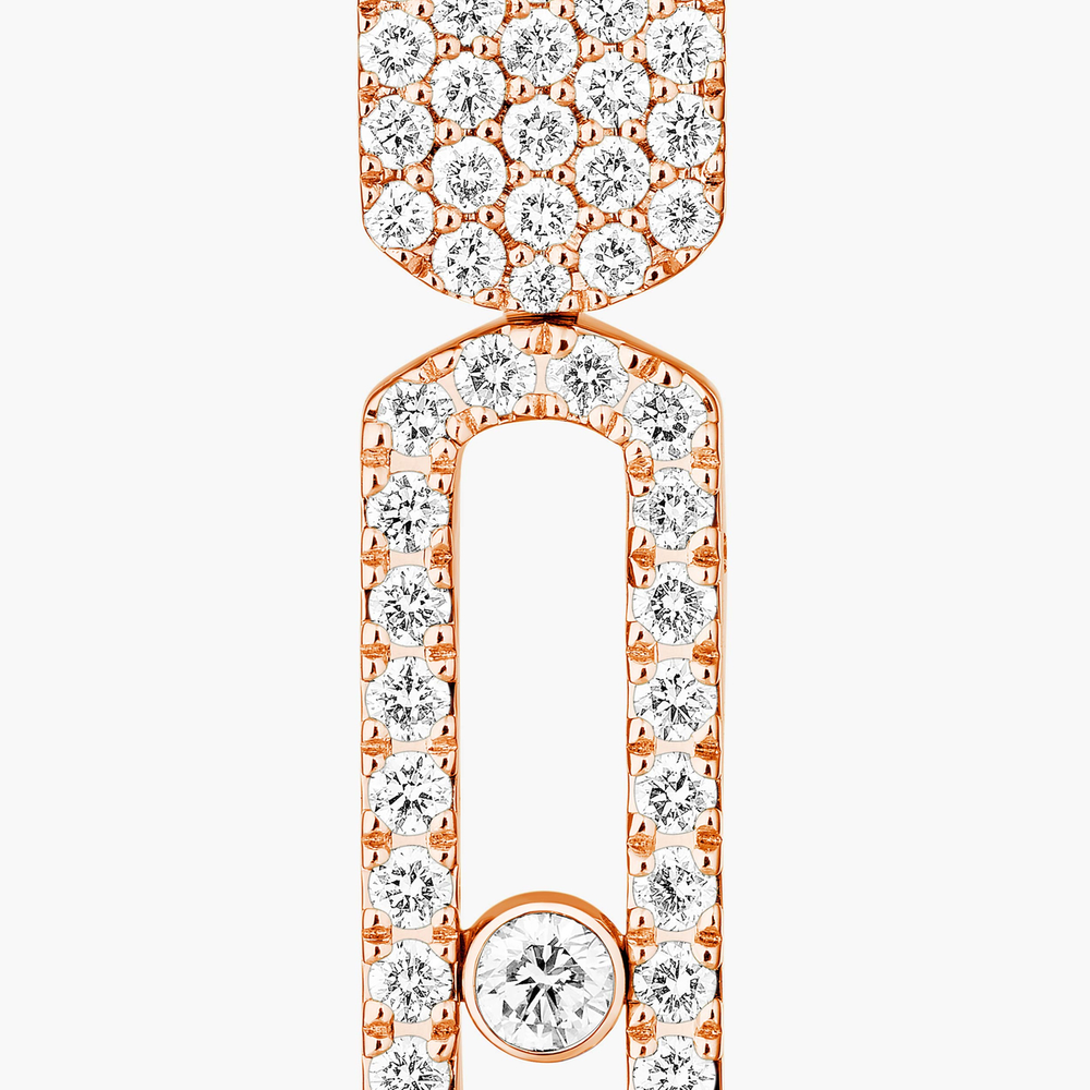Imperial Move PM Boucles d'oreilles Diamant Or Rose
