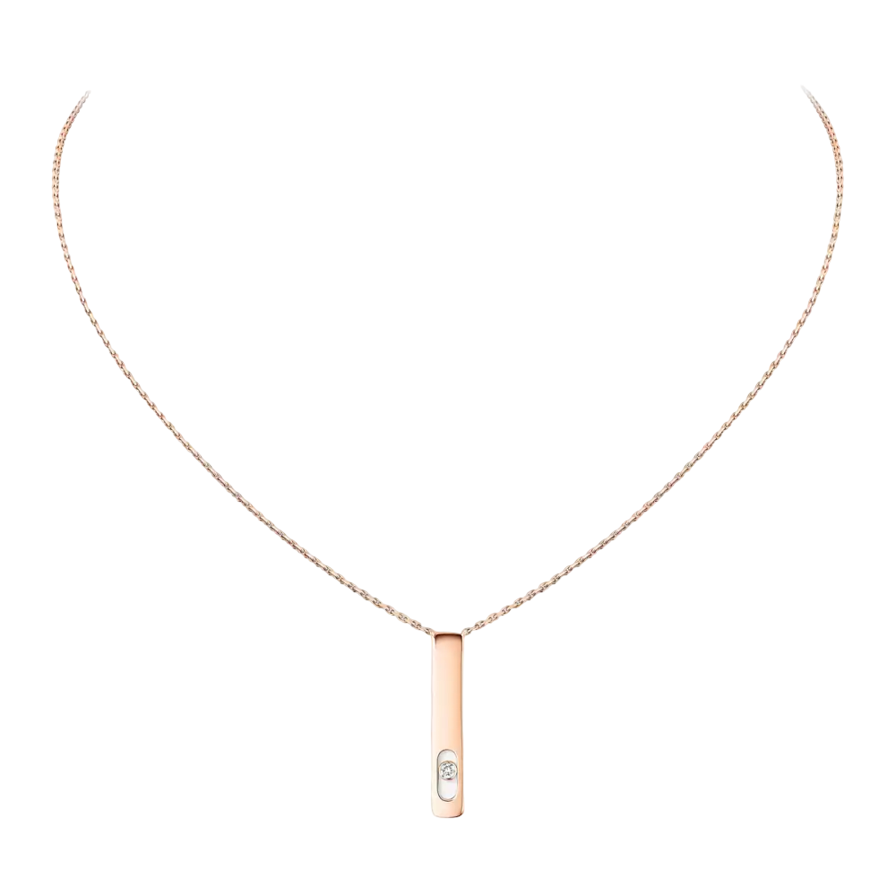 My First Diamond Pink Gold Diamond Necklace