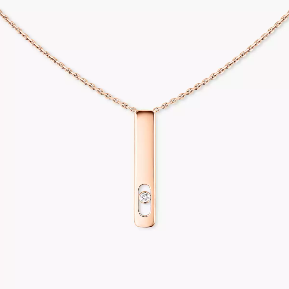 My First Diamond Pink Gold Diamond Necklace
